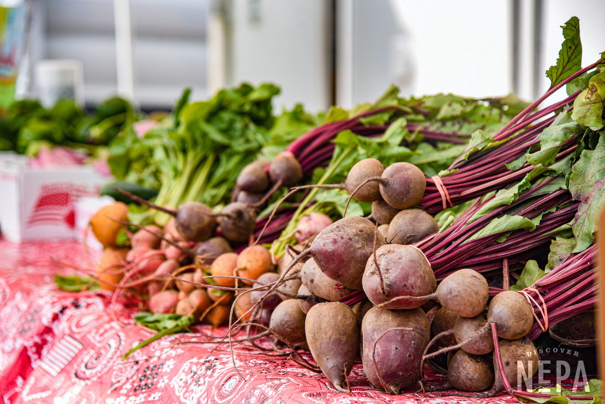 fresh vegetables at a farmer's market